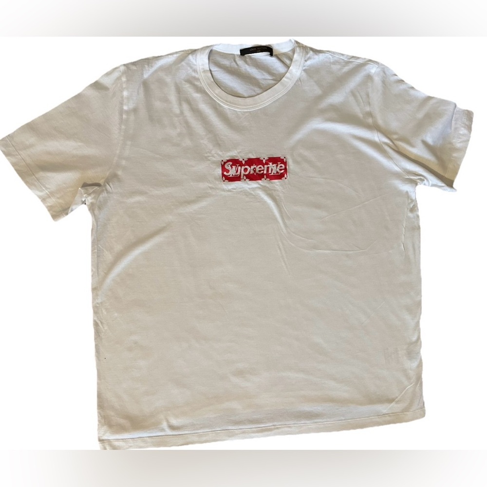 Louis Vuitton X Supreme White Tee